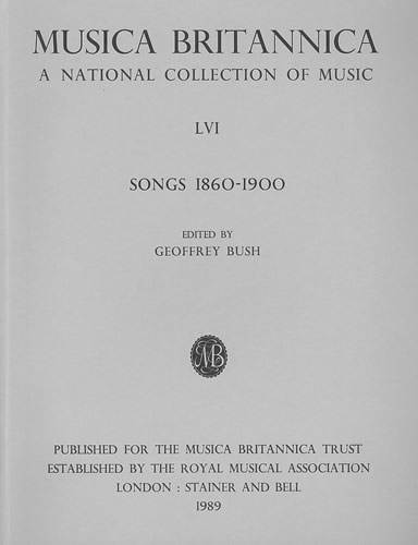 Songs 1860-1900 (LVI)&nbsp;&nbsp;Score&nbsp;&nbsp;