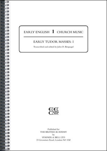 Early Tudor Masses I. (Made to order)  Choral Score  