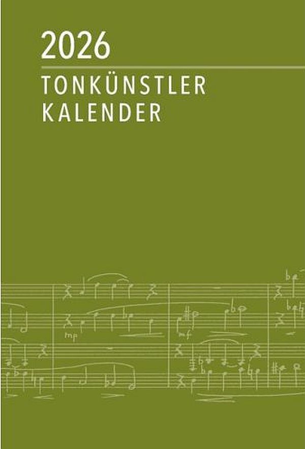 Tonkünstler-Kalender 2026&nbsp;&nbsp;&nbsp;&nbsp;