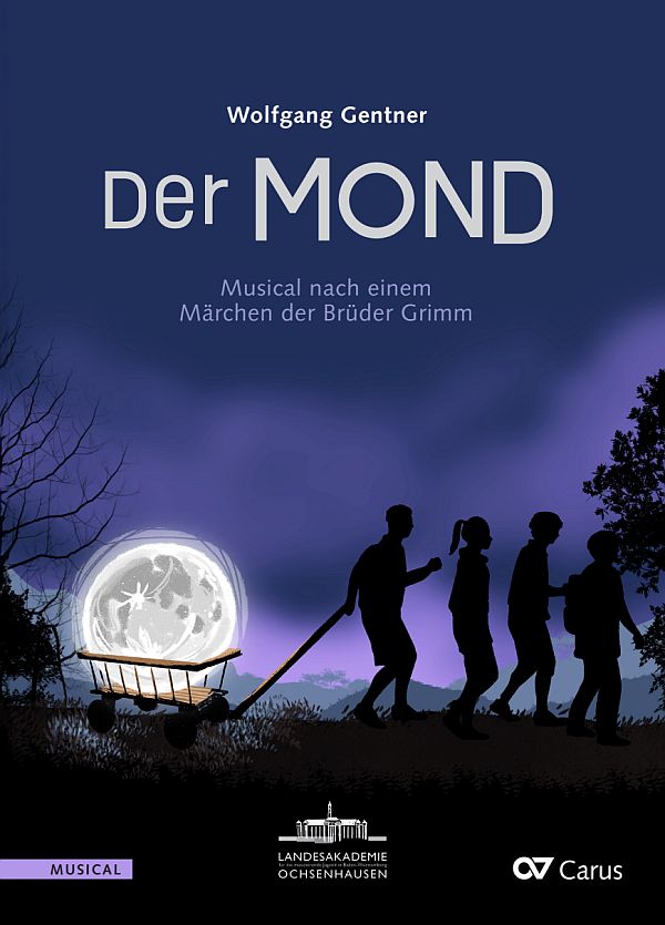 Der Mond&nbsp;&nbsp;für Kinderchor, Sologruppe, Flöte, Klarinette, Klavier, Drumset, ad lib.: Bass, Perc.&nbsp;&nbsp;Klavier-Partitur
