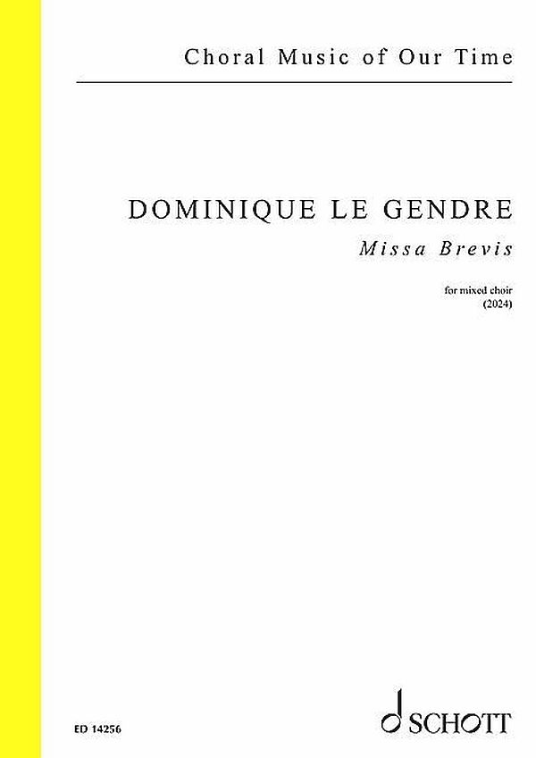 Missa Brevis (2024)&nbsp;&nbsp;for mixed choir a cappella&nbsp;&nbsp;choral score (la)