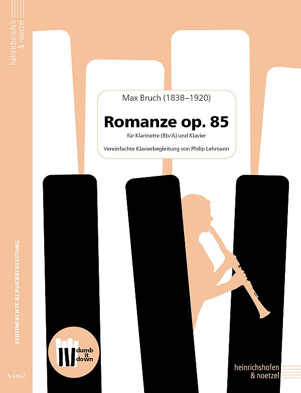 Romanze op.85 (+QR-Codes)  für Klarinette (Bb/A) und Klavier   