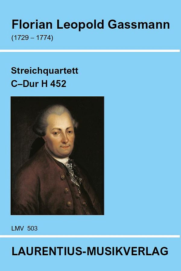 Streichquartett C-Dur H 452  für 2 Violinen, Viola und Violoncello   Partitur und Stimmen
