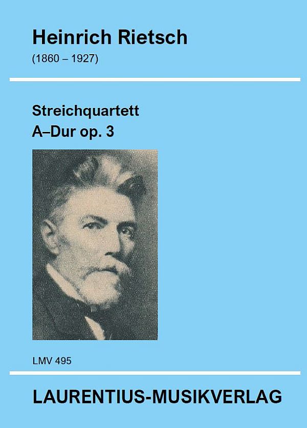 Streichquartett A-Dur op. 3  für 2 Violinen, Viola und Violoncello   Partitur 