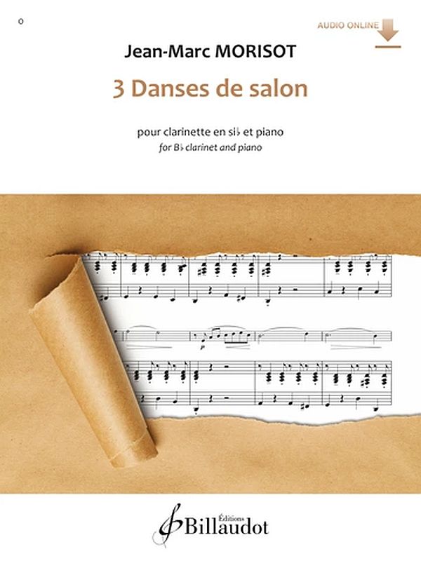 3 Danses de salon (+Online-Audio)&nbsp;&nbsp;pour clarinette en sib et piano&nbsp;&nbsp;