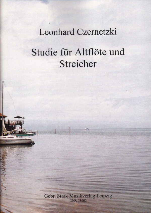 Studie  für Altflöte und Streicher  Partitur und Stimmen