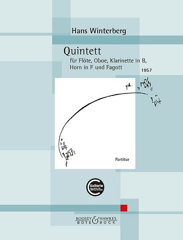 Quintett (1957)  für Flöte, Oboe, Klarinette in B, Fagott und Cembalo  Partitur und Stimmen