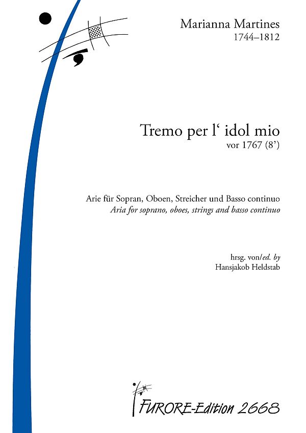 Tremo per l'idol mio (vor 1767)  Arie für Sopran, Oboen, Streicher und Basso continuo  Partitur und Stimmen
