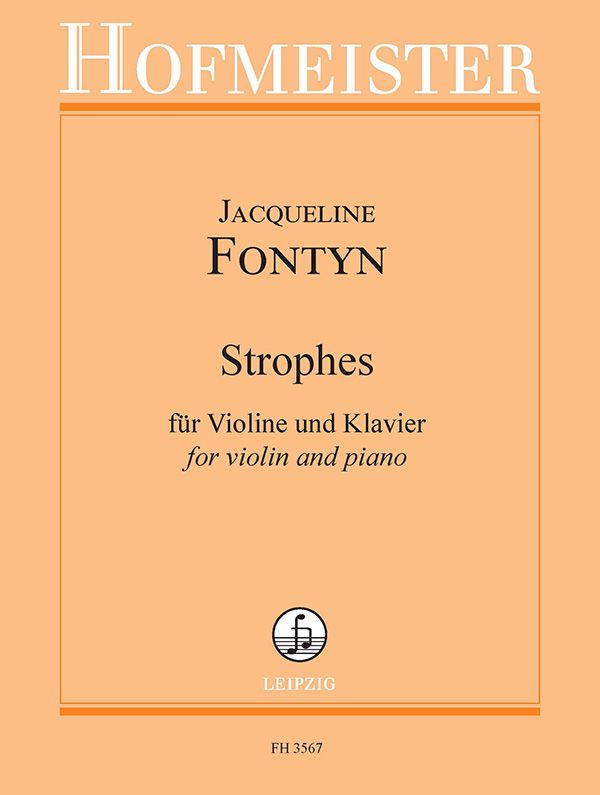 Strophes&nbsp;&nbsp;für Violine und Klavier&nbsp;&nbsp; 