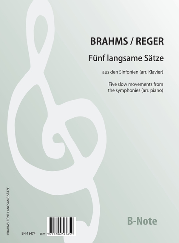 Fünf langsame Sätze aus den Sinfonien &nbsp;&nbsp;für Klavier&nbsp;&nbsp; 
