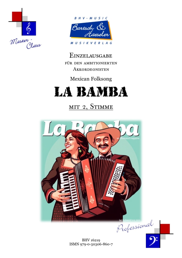 La Bamba (Mexican Song)  für Akkordeon (mit 2. Stimme)   