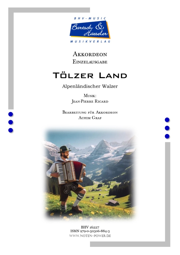 Tölzer Land  für Akkordeon   