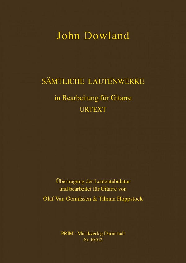 Sämtliche Lautenwerke im Urtext in einem Band  für Gitarre  Hardcover
