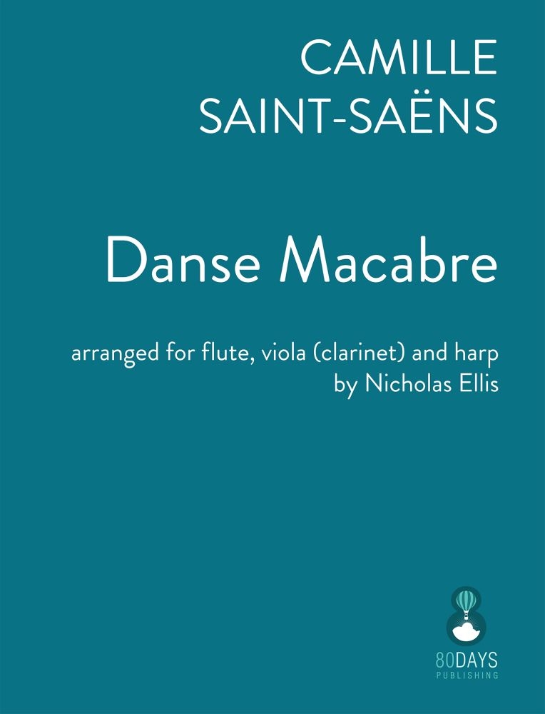 Saint-Saëns - Danse Macabre&nbsp;&nbsp;Flute, Viola and Harp&nbsp;&nbsp;Partitur + Stimmen