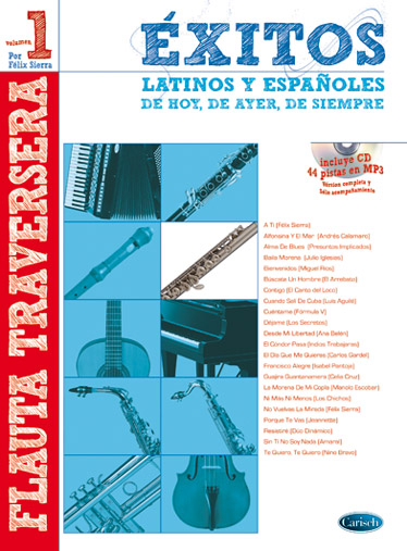 Exitos Latinos Y Espanolos&nbsp;&nbsp;Flöte&nbsp;&nbsp;Buch und CD