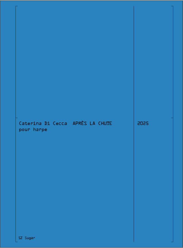 Aprés la chute  Harfe  Buch