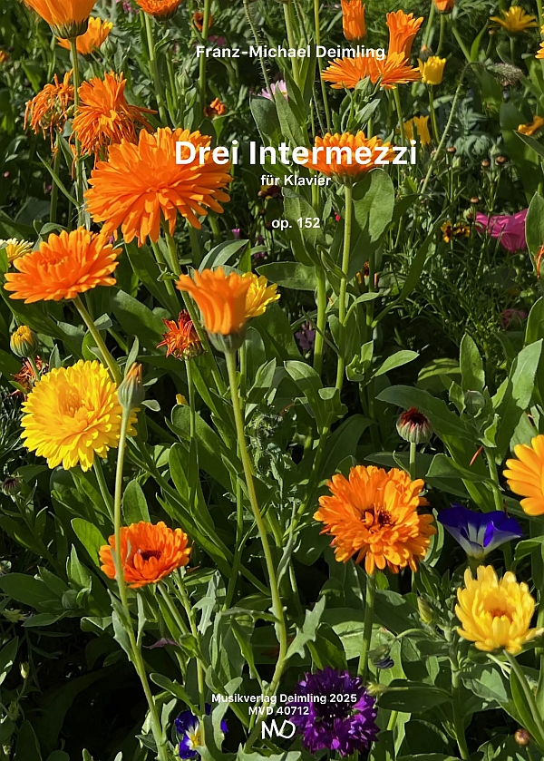 Drei Intermezzi für Kinder op.152 (2025)  für Klavier   
