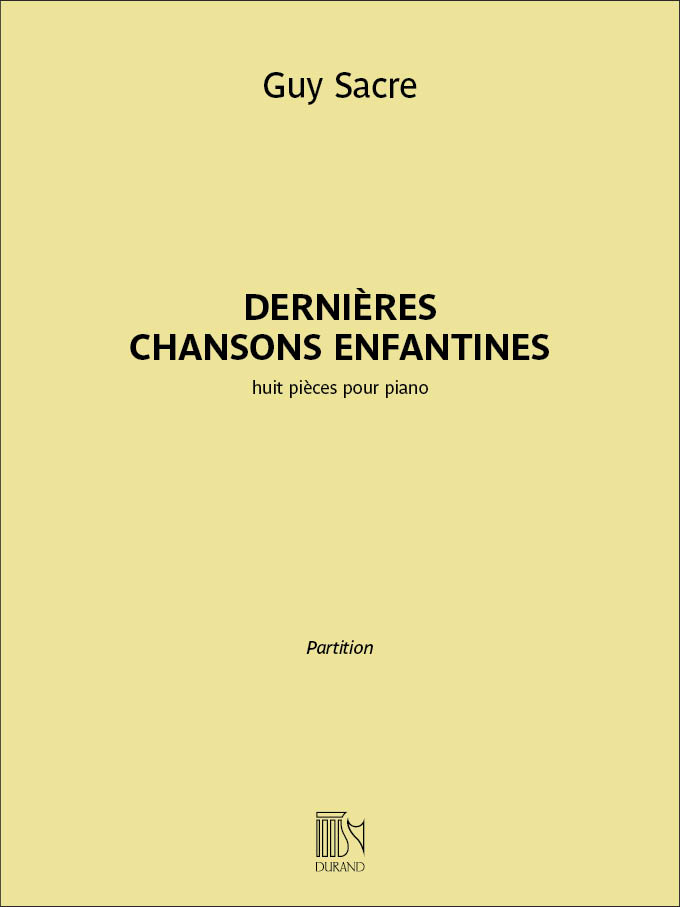 DerniÞres Chansons Enfantines&nbsp;&nbsp;Klavier&nbsp;&nbsp;Buch