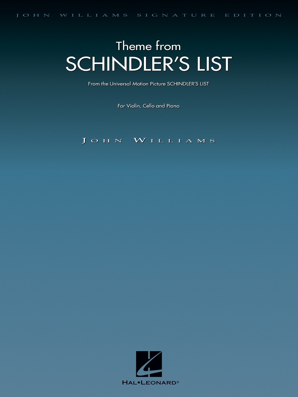 Theme from Schindler's List&nbsp;&nbsp;Piano Trio&nbsp;&nbsp;Partitur + Stimmen