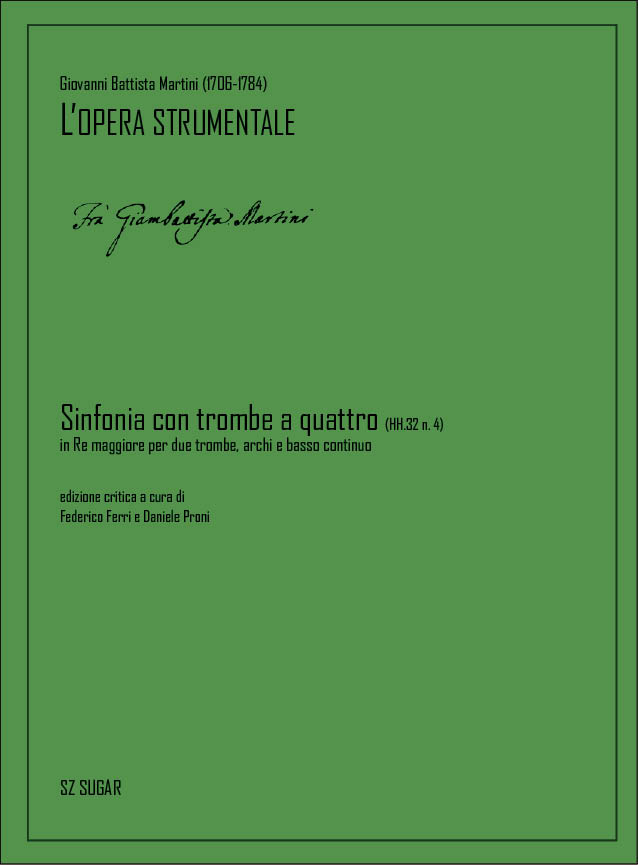 Sinfonia Con Trombe A Quattro (Hh.32 N. 4)  2 Trumpets, Strings and Basso Continuo  Partitur