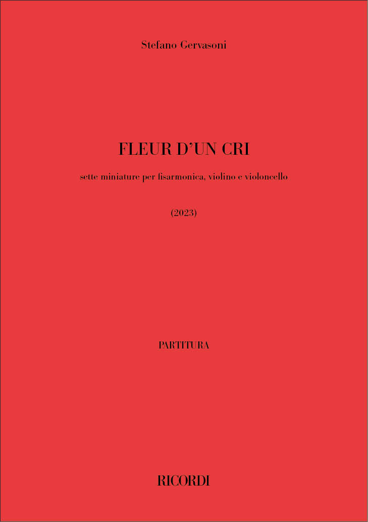 Fleur d'un Cri  Accordion and Cello, Violin  Buch + Einzelstimme(n)