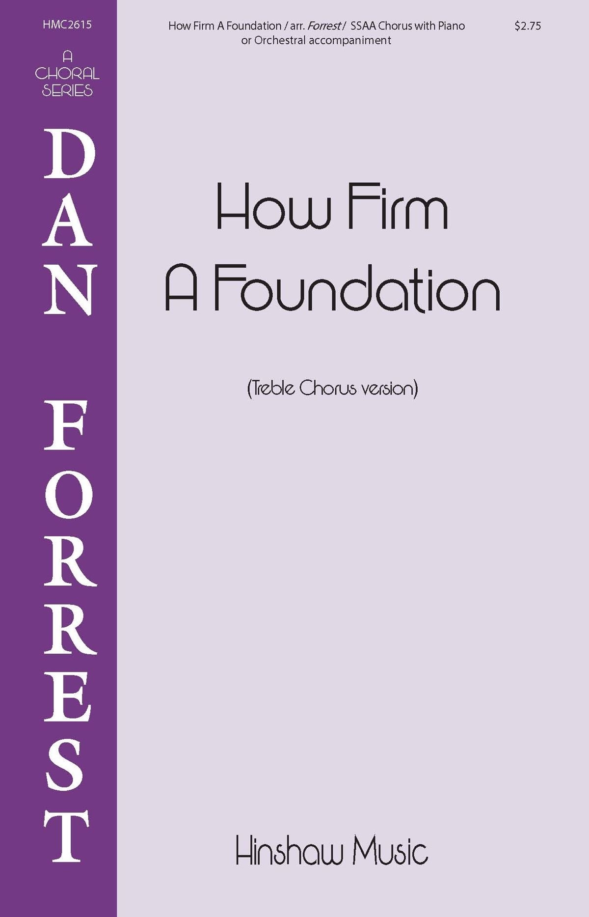 How Firm a Foundation&nbsp;&nbsp;SSAA&nbsp;&nbsp;Chorpartitur