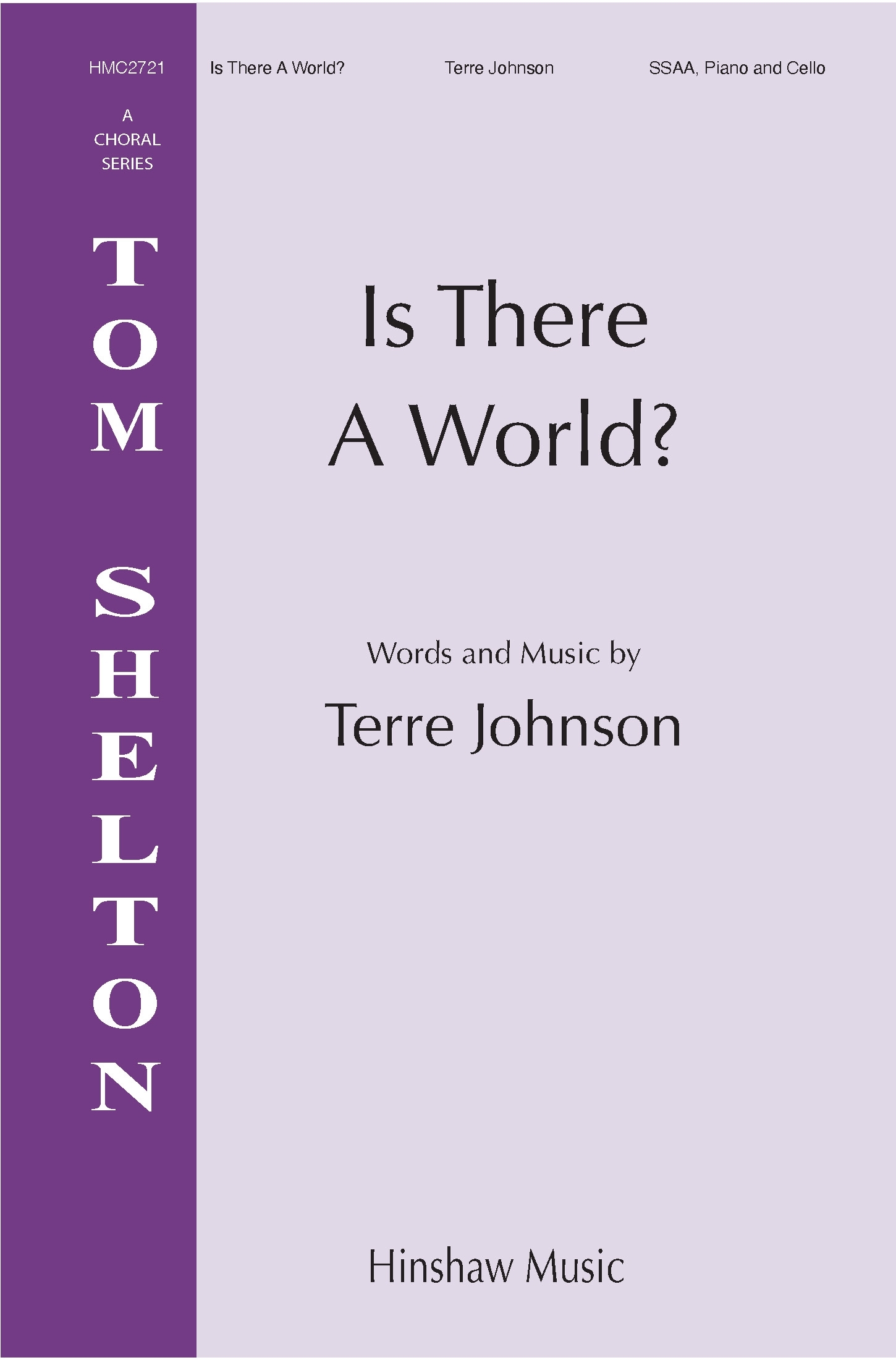 Is There A World?&nbsp;&nbsp;SSAA&nbsp;&nbsp;Chorpartitur