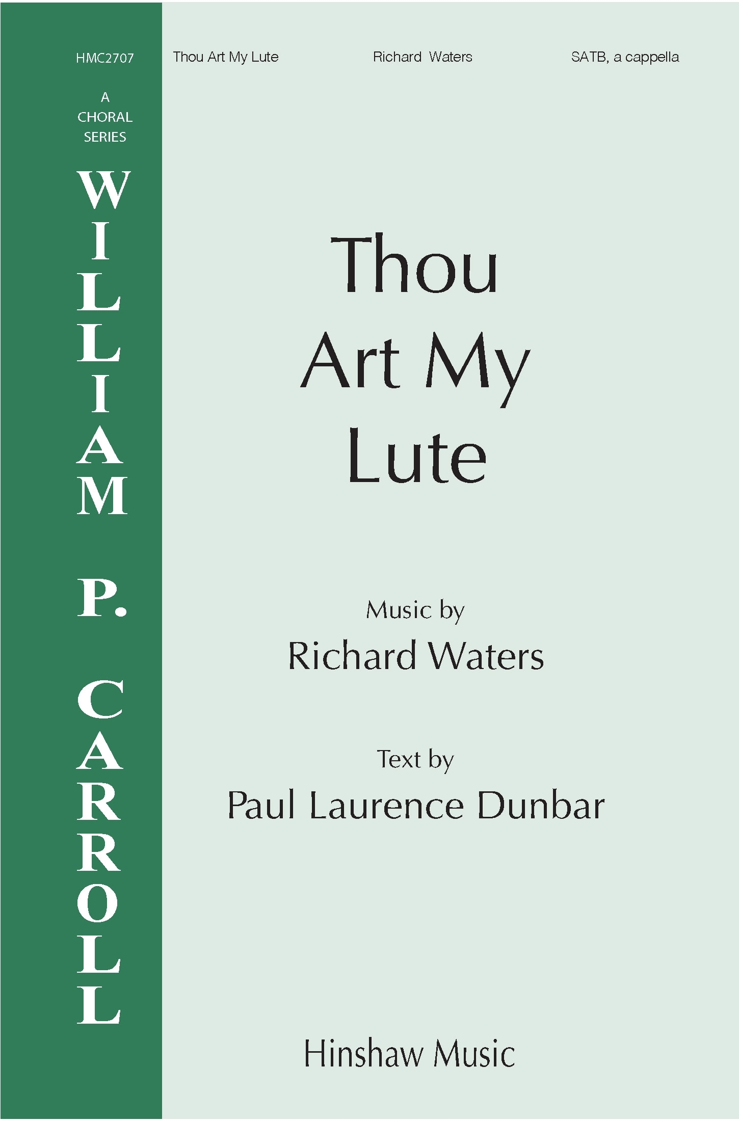 Thou Art My Lute&nbsp;&nbsp;SATB a Cappella&nbsp;&nbsp;Chorpartitur