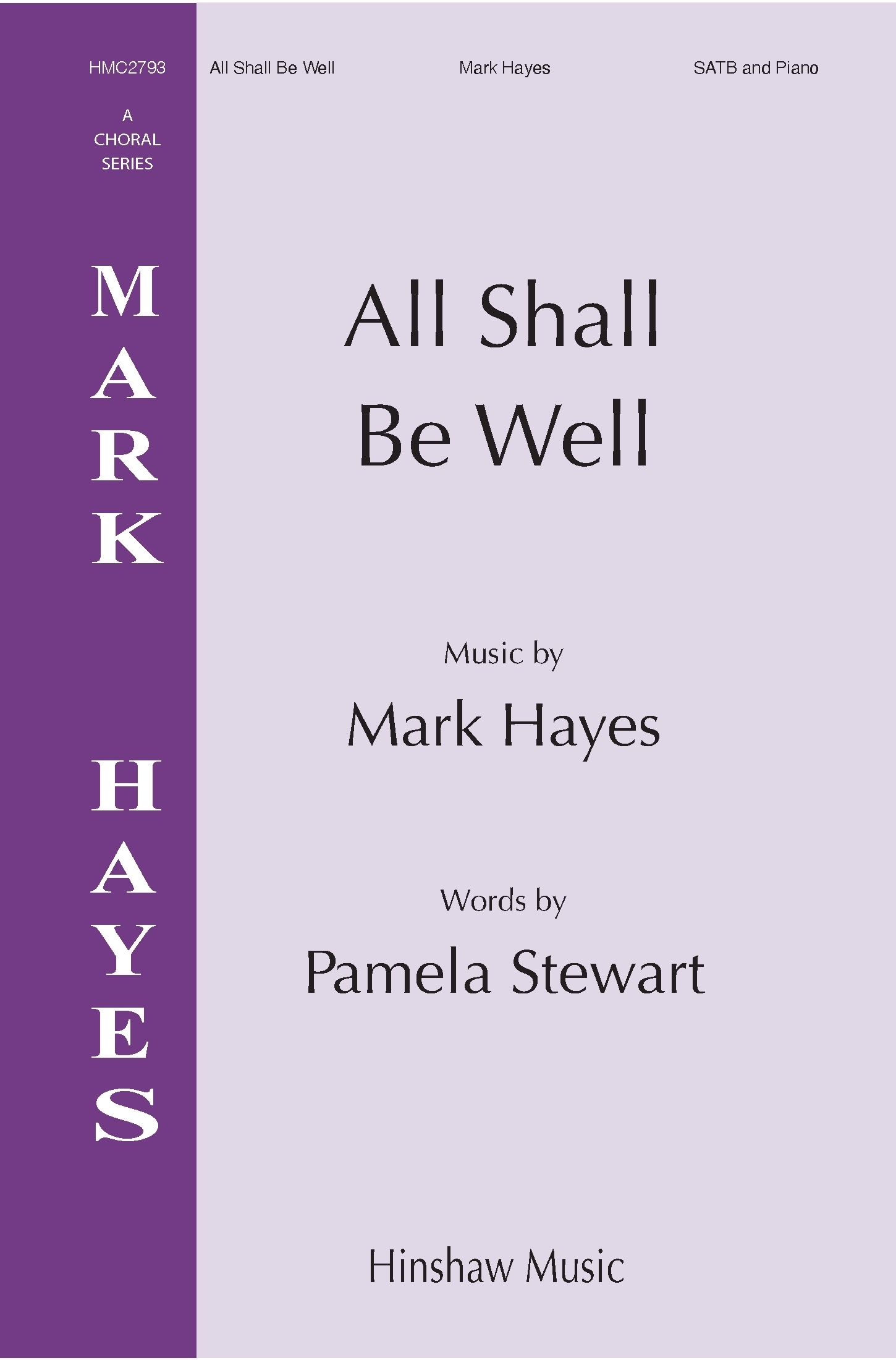 All Shall Be Well  SATB  Chorpartitur