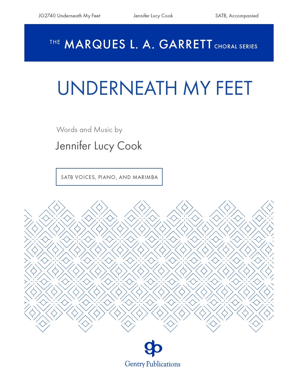 Underneath My Feet&nbsp;&nbsp;SATB&nbsp;&nbsp;Chorpartitur