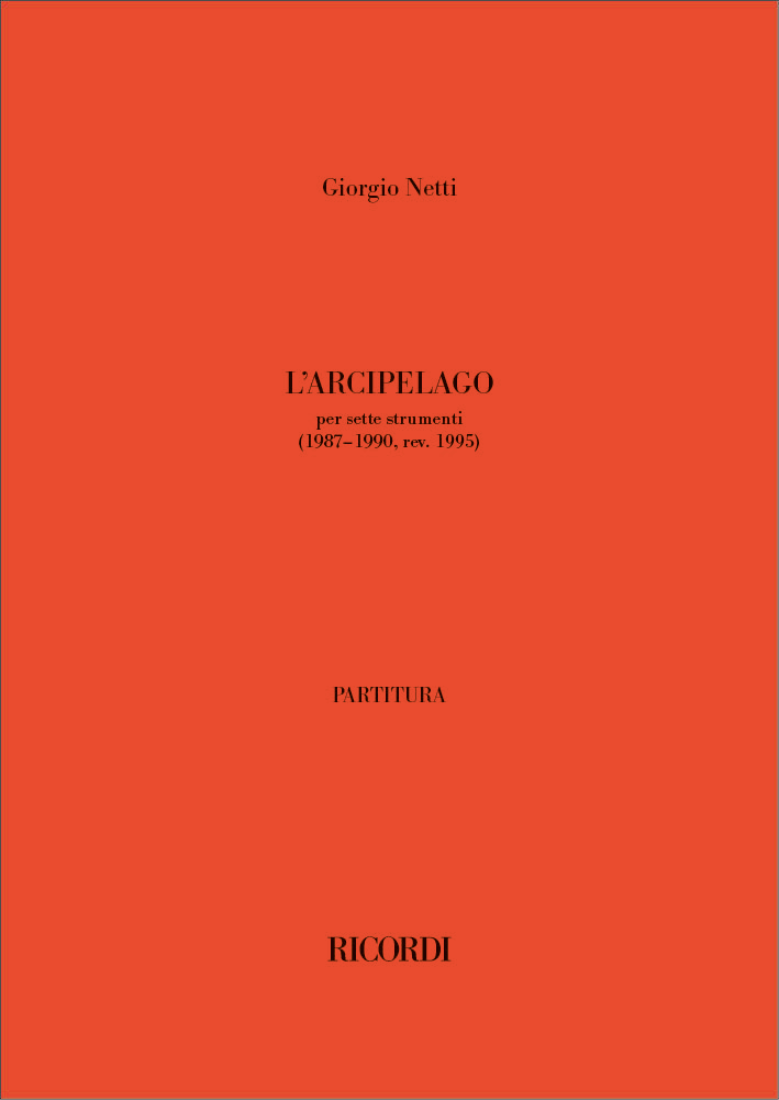 L'arcipelago&nbsp;&nbsp;Ensemble&nbsp;&nbsp;Partitur