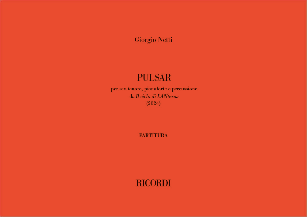 Pulsar&nbsp;&nbsp;Piano and Percussion, Saxophone&nbsp;&nbsp;Partitur