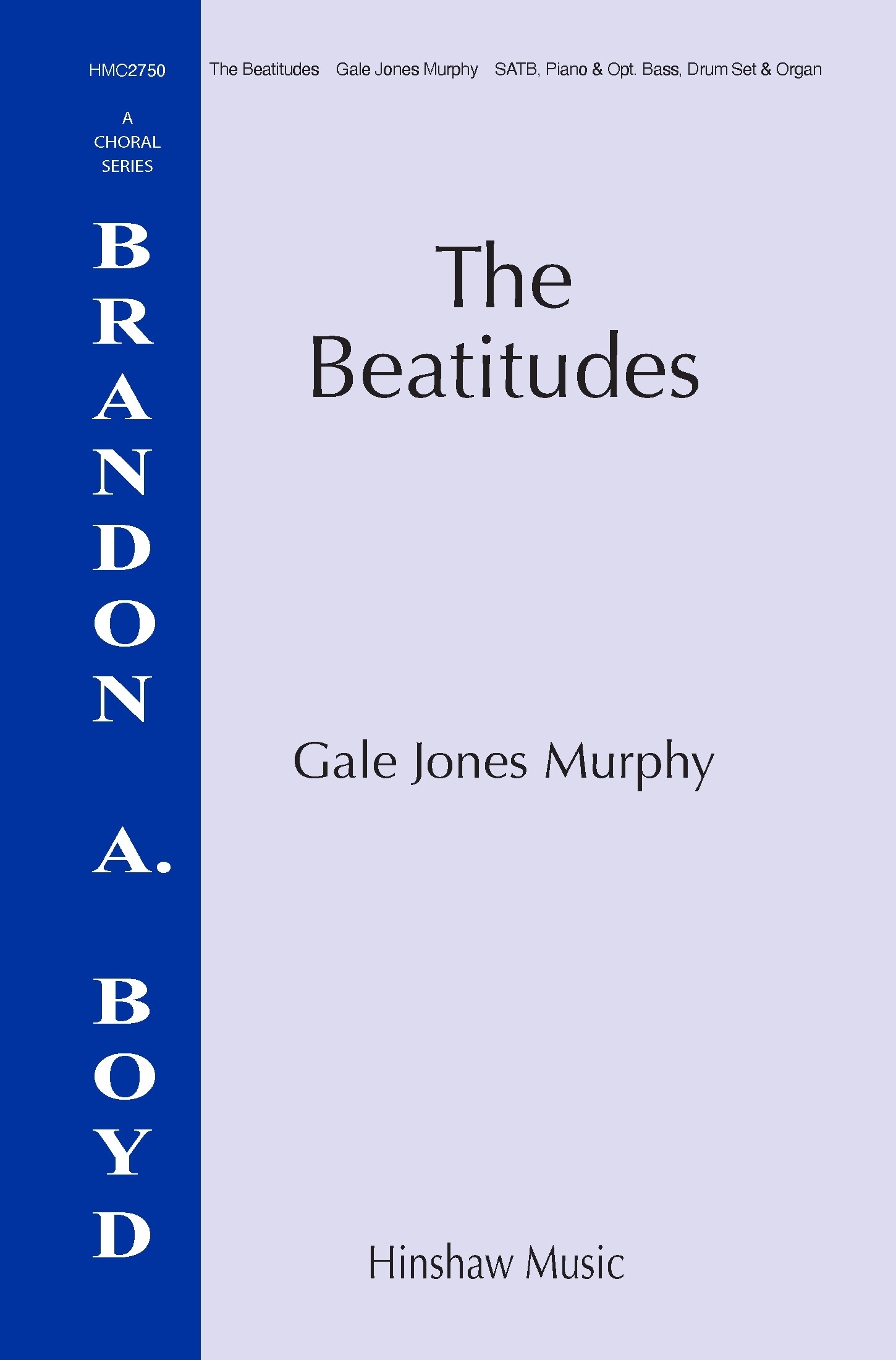The Beatitudes&nbsp;&nbsp;SATB&nbsp;&nbsp;Chorpartitur