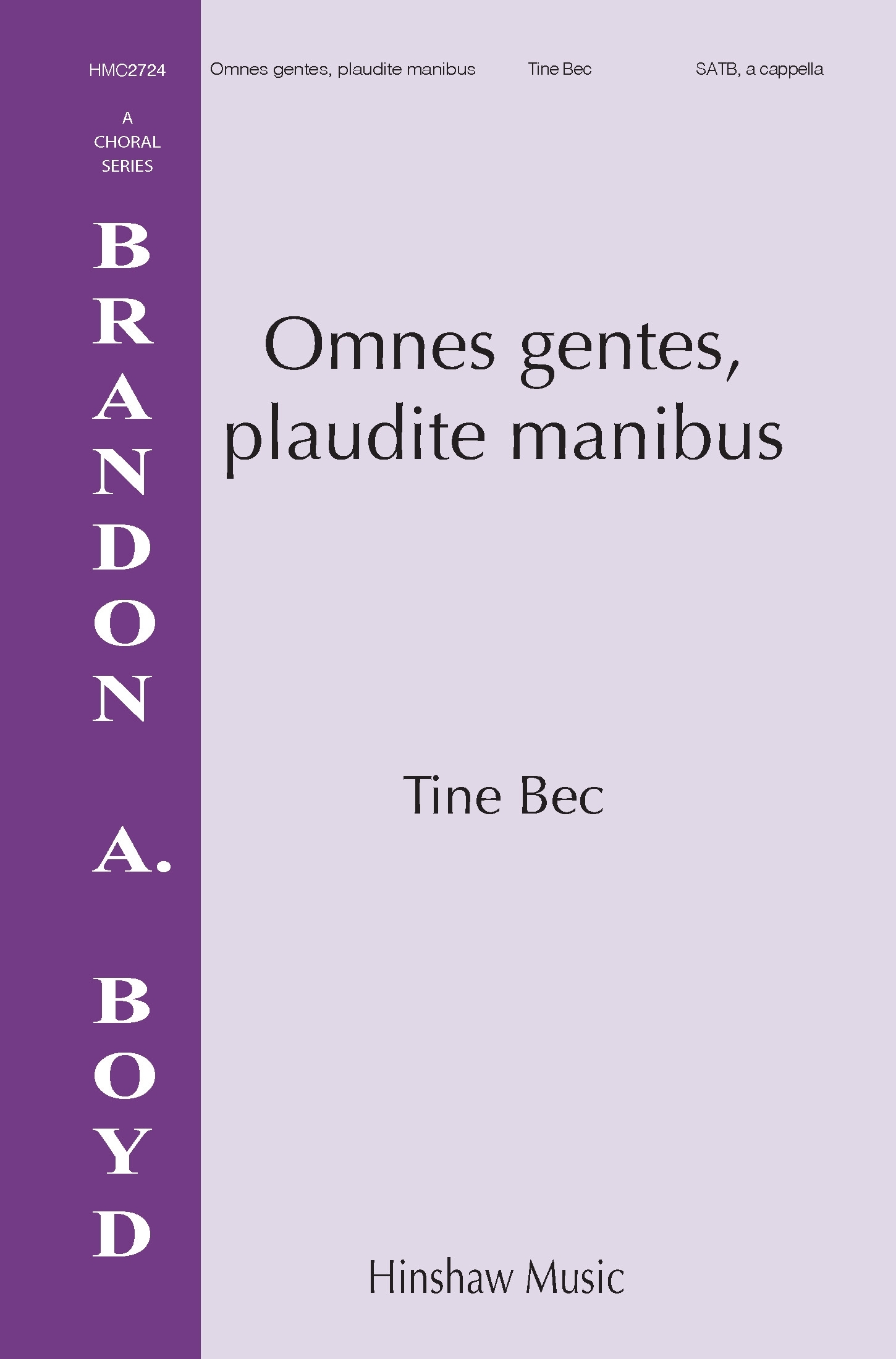 Omnes Gentes, Plaudite Manibus&nbsp;&nbsp;SATB&nbsp;&nbsp;Chorpartitur