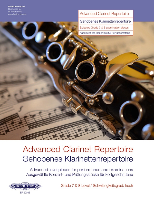 Advanced Clarinet Repertoire&nbsp;&nbsp;for clarinet solo and piano accompaniment&nbsp;&nbsp;