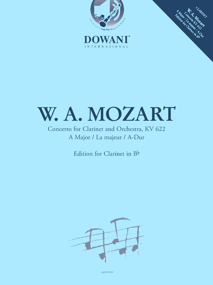 Concerto for Clarinet and Orchestra, KV 622  Orchestra and Clarinet  Buch + Online-Audio
