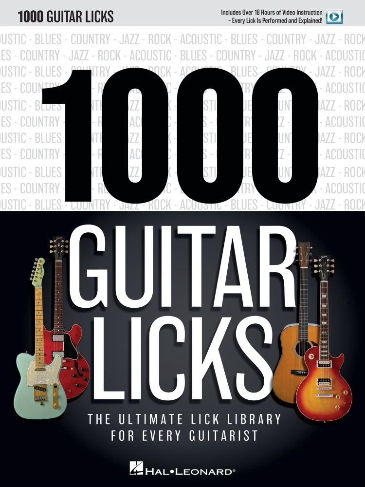 1000 Guitar Licks  Gitarre  Buch + Medien Online
