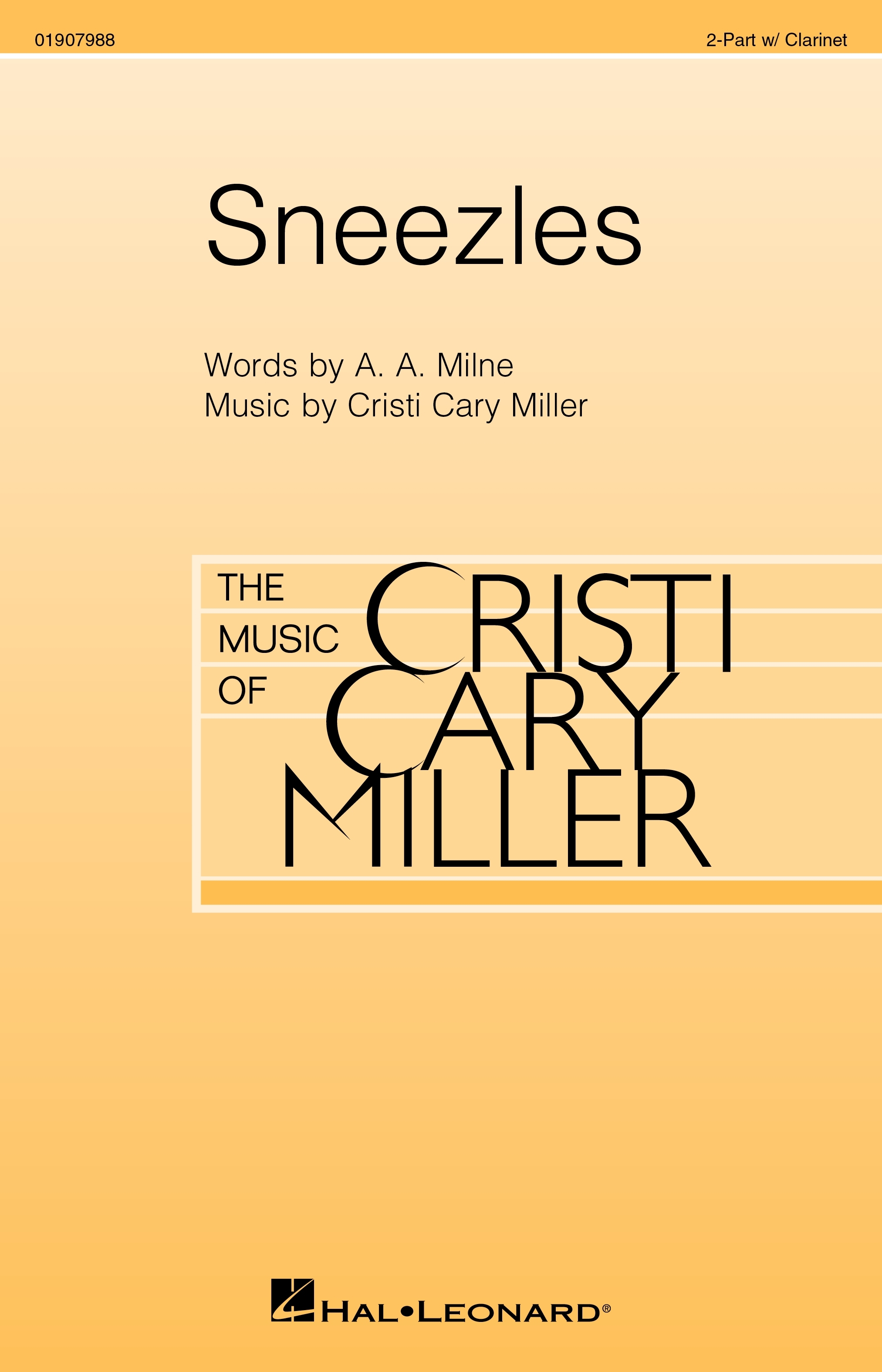 Sneezles&nbsp;&nbsp;2-Part Choir and Clarinet&nbsp;&nbsp;Chorpartitur