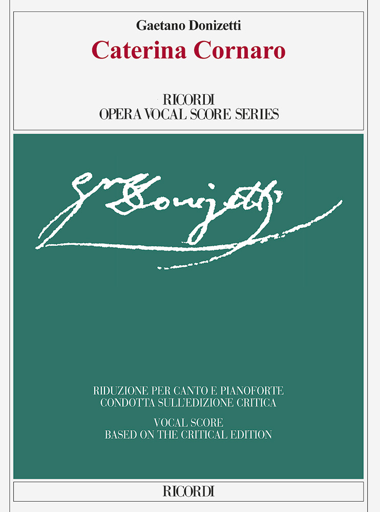 Caterina Cornaro&nbsp;&nbsp;Vocal and Piano&nbsp;&nbsp;Klavierauszug