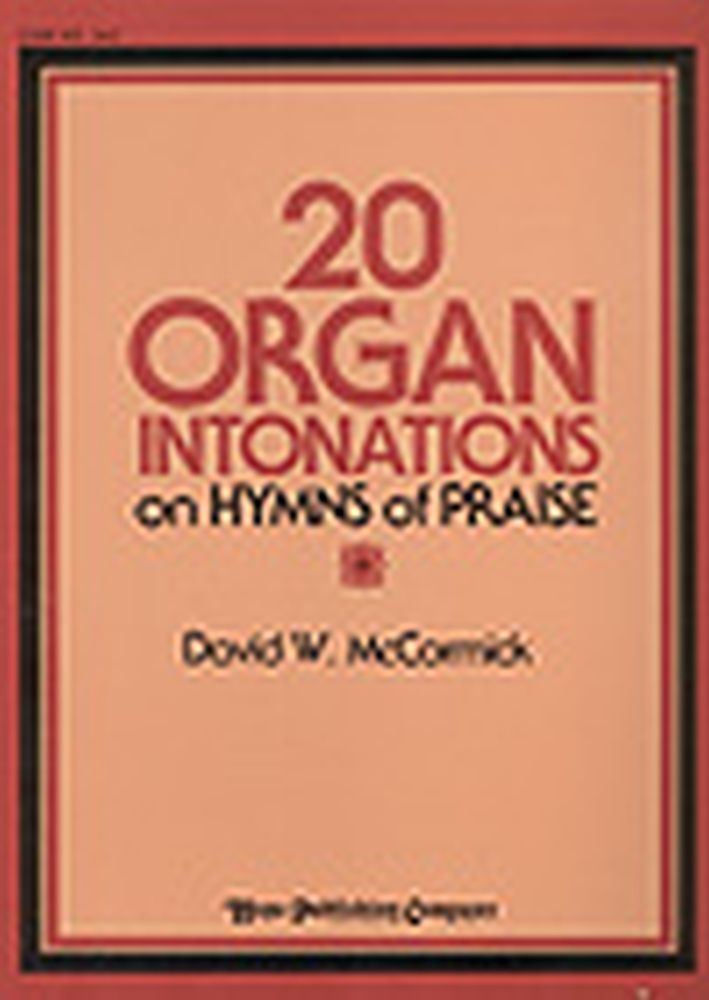 20 Organ Intonations  Orgel  Buch