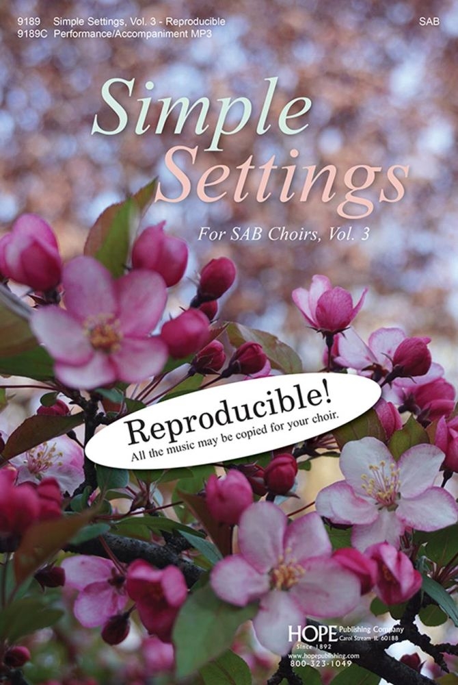 Simple Settings for SAB Choirs, Vol. 3&nbsp;&nbsp;SAB&nbsp;&nbsp;Partitur