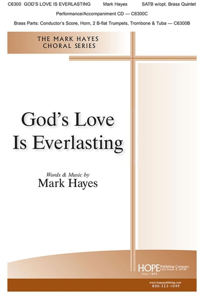 God's Love Is Everlasting&nbsp;&nbsp;SATB and Piano&nbsp;&nbsp;Chorpartitur