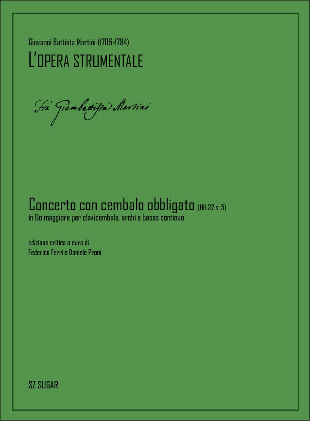 Concerto con cembalo obbligato (HH.32 n. 5)  Harpsichord, String Ensemble and Basso Continuo  Partitur