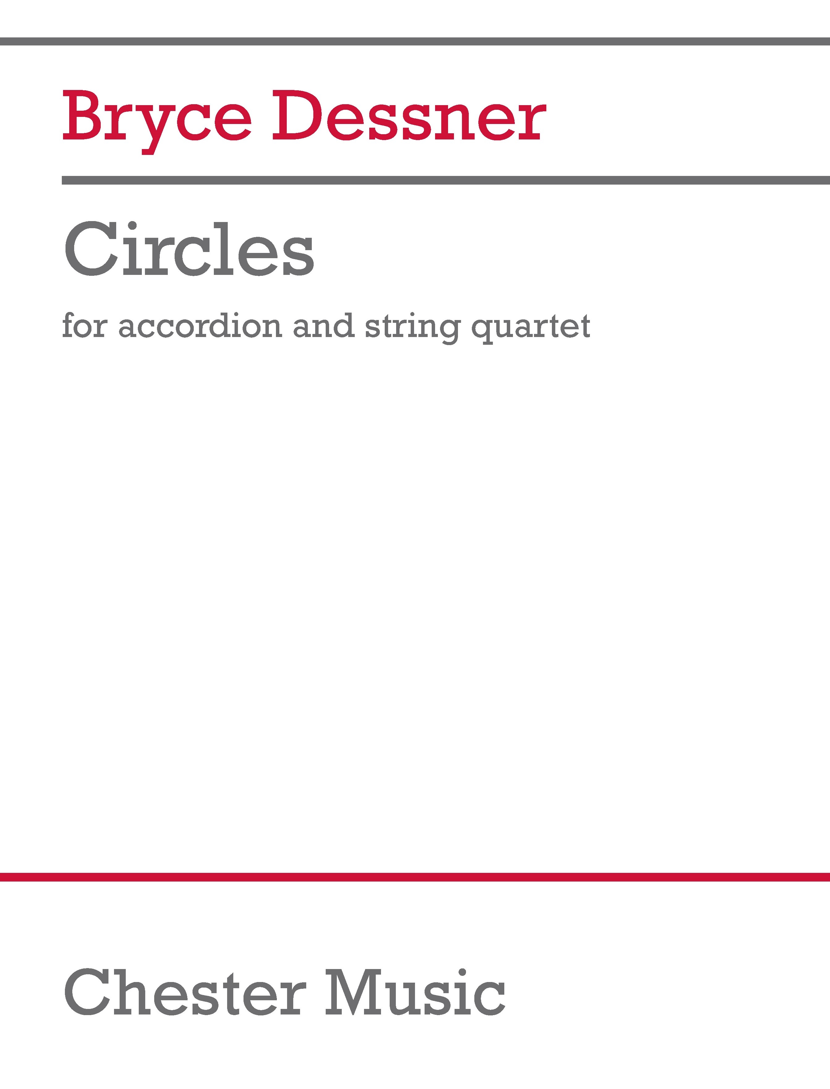 Circles&nbsp;&nbsp;String Quartet and Accordion&nbsp;&nbsp;Partitur + Stimmen