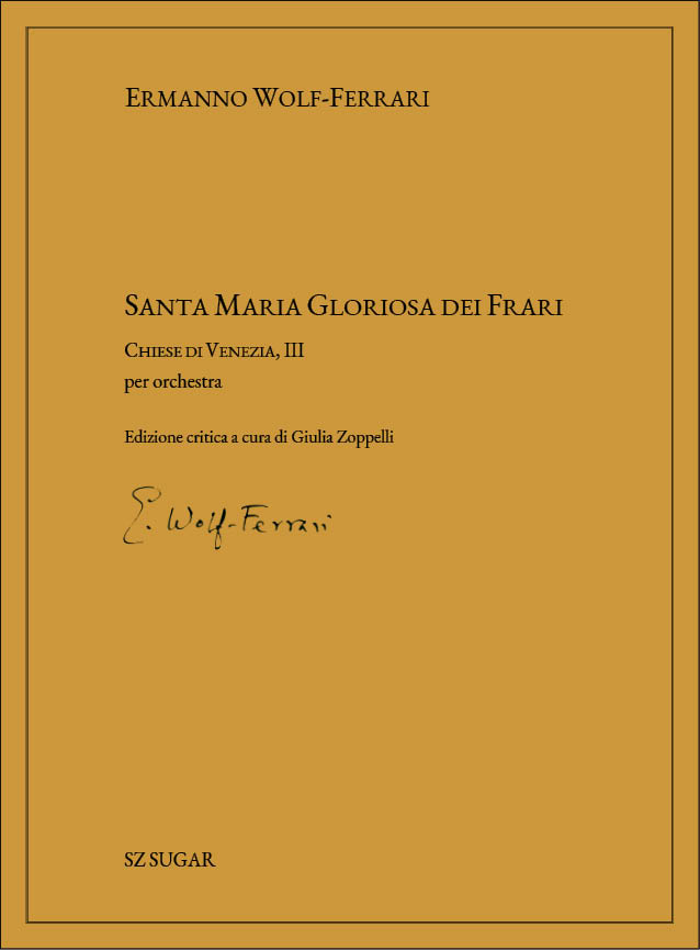 Santa Maria Gloriosa dei Frari&nbsp;&nbsp;Orchestra&nbsp;&nbsp;Partitur