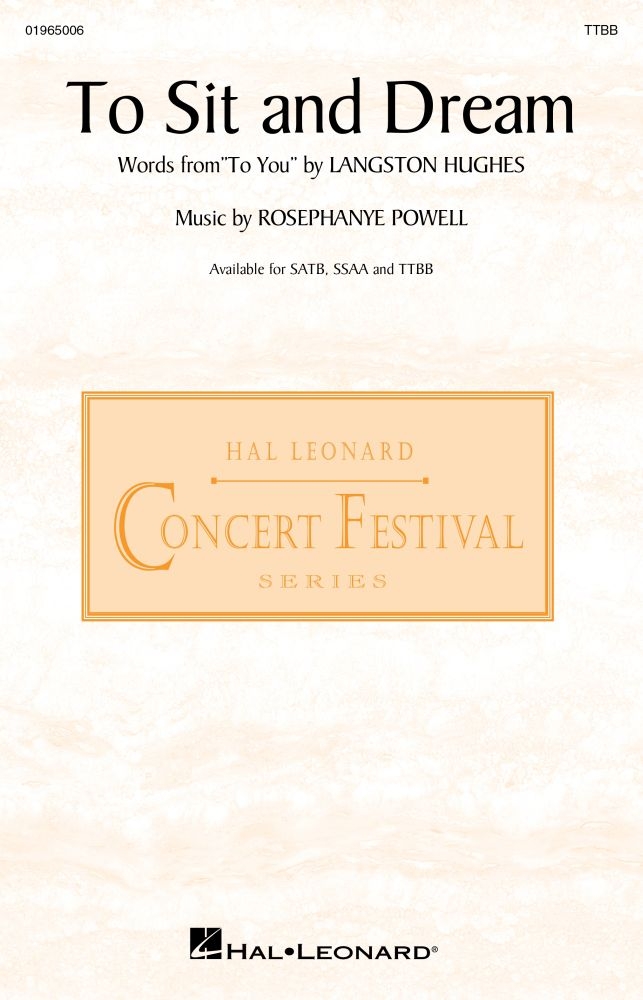 To Sit and Dream&nbsp;&nbsp;TTBB&nbsp;&nbsp;Chorpartitur