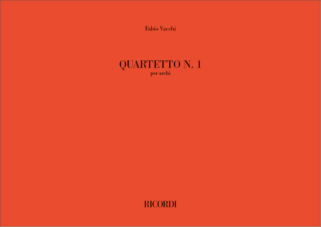 Quartetto N. 1&nbsp;&nbsp;Streichquartett&nbsp;&nbsp;Partitur + Stimmen