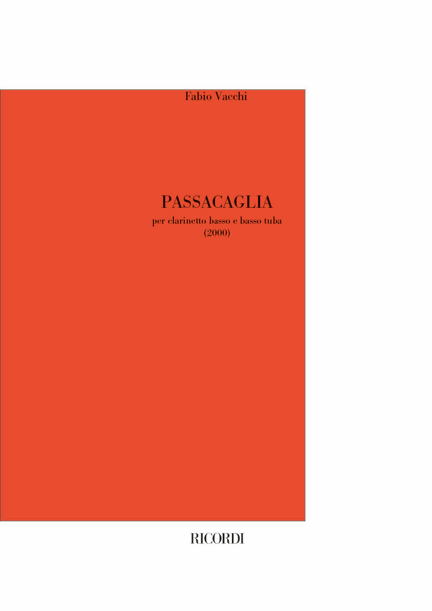 Passacaglia&nbsp;&nbsp;Clarinet and Tuba&nbsp;&nbsp;Partitur