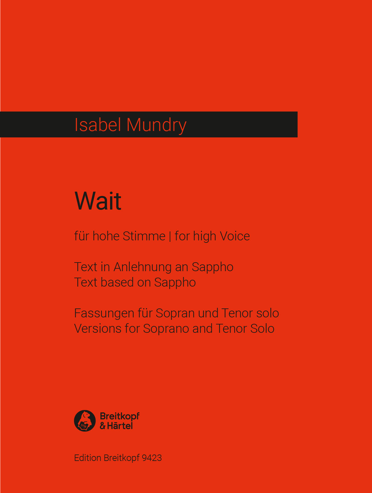 Wait&nbsp;&nbsp;Singstimme(n) solo&nbsp;&nbsp;