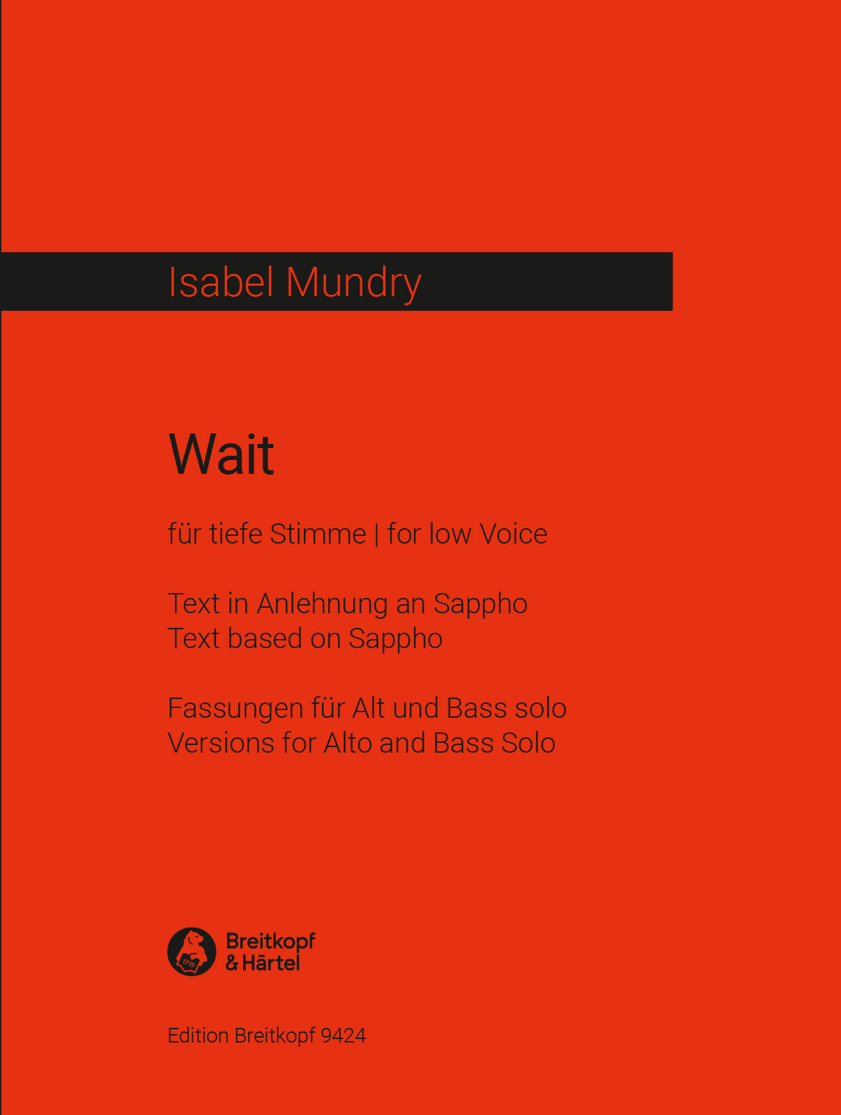 Wait&nbsp;&nbsp;Singstimme(n) solo&nbsp;&nbsp;